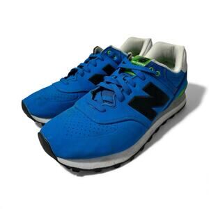 New Balance 574 Classic ML574ACA Blue Black Green Sneakers Running Shoes 10.5 D